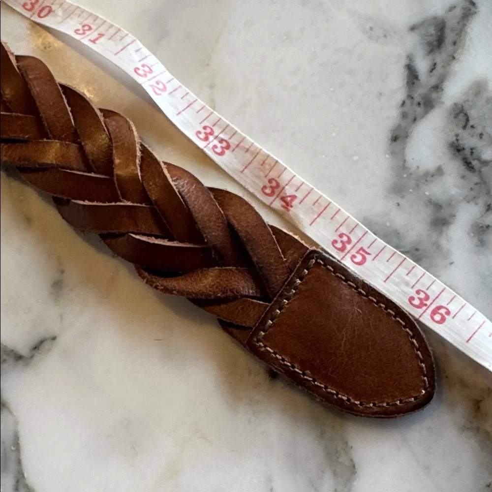 American Eagle Outfitters Woven Leather Belt size 30